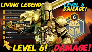 Level 6 Damage  Is Living Legend the NEW Damage King  Shadow Fight 3 [upl. by Asselim408]