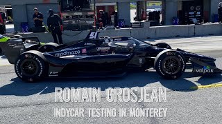 RACER Romain Grosjeans IndyCar Test In Monterey [upl. by Mira]