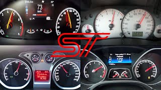 Ford Focus ST  ACCELERATION Battle  Focus st mk1 vs mk2 vs mk3 vs mk4 [upl. by Fitzsimmons]