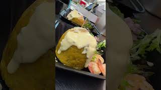 Mofongo camarones en salsa de queso 🧀 dundee food comidacriolla mofongo [upl. by Enairb]