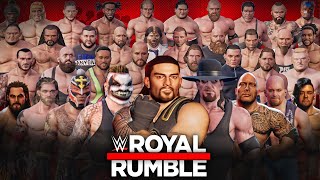 WWE 2K Battlegrounds  30 Man Royal Rumble Match [upl. by Akelahs]