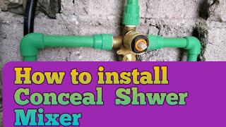 Grohe Conceal Shower Mixer Installation  How to Install mixer [upl. by Lekcar]