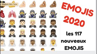 Emojis 2020  Les 117 nouveaux Emojis bientôt disponibles sur iPhone iOS  iPadOs  Android [upl. by Fin]