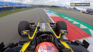 Ronde onboard over het TT Circuit Assen met de Renault F1 RS17 [upl. by Goldwin]