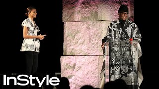 Zendaya Presents Law Roach with the Stylist of the Year Award  InStyle Awards 2019  InStyle [upl. by Newcomer]