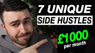 7 UNIQUE Side Hustle Ideas You Can Start TODAY  UK EDITION [upl. by Annaoj]