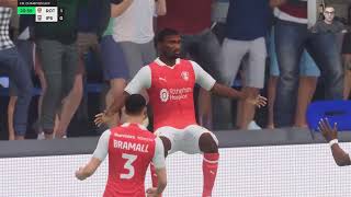 Rotherham United vs My reactions and comments gameplay EA Sports FC 24 [upl. by Hound]