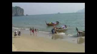 Thailand  Krabi  Zur Ao Nang Beach [upl. by Ayerdna]