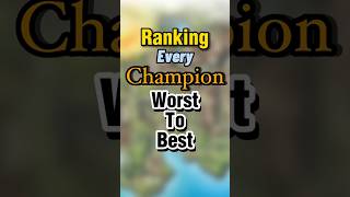 Ranking Every Champions Credit  MINUS [upl. by Meli]