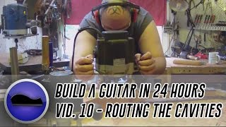 Ep 10  How to Build a Custom PAF Guitar  Making a pickup routing template and routing the cavities [upl. by Olympium897]