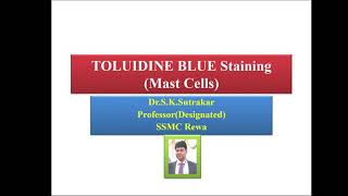 Toluidine Blue staining [upl. by Drawyeh]