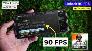 New TRICK Unlock 90 FPS in BGMI Without GFX Tool or Config  BGMI 90 FPS Unlock [upl. by Cia]