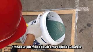 JS Polymer Modified Cement Based Waterproofing Coating Liquid Membrane [upl. by Asirrak248]