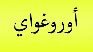 Pronunciation of أوروغواي [upl. by Iz729]