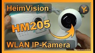 Review HeimVision HM205  Full HD Wireless IPKamera mit Nachtsicht amp Audio [upl. by Glavin]