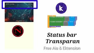 Status Bar transparan pada kodular  free AIA amp Extension [upl. by Onafets]