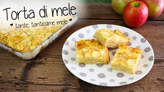 TORTA DI MELE LIGHT FACILISSIMA E SUPER BUONA  CON TANTISSIME MELE  LEGGERA e DELICATA [upl. by Arodnahs821]