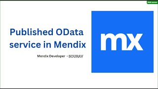 Published OData service to create REST APIs in Mendix l OData Service l REST API l Mendix APIs [upl. by Yragerg]