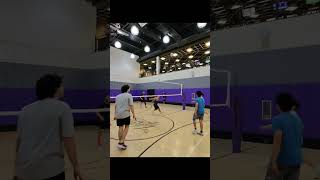 POV  setter double tap volleyball gym raybanmeta [upl. by Ahsekim]