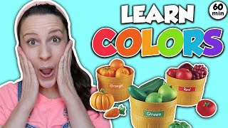 Learn Colors Fruits and Vegetables with Ms Rachel  Toddler Learning Video  Speech  Educational [upl. by Tteragram]