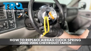 How to Replace Airbag Clock Spring 20002006 Chevrolet Tahoe [upl. by Nawuq300]