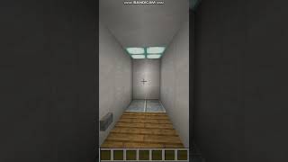 Realistic Elevator  Minecraft Bedrock minecraft redstone shorts [upl. by Anissej]