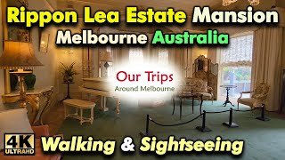 Rippon Lea Mansion Guided Tour Inside 4K Walk Melbourne Travel Trip Gardens Elsternwick Victoria AUS [upl. by Deste]