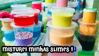 MOSTREI E MISTUREI TUDO  CERCA DE 25KG DE SLIME  MISTURA DE SLIMES GIGANTE  SOFIASFURLANI [upl. by Adirehs107]