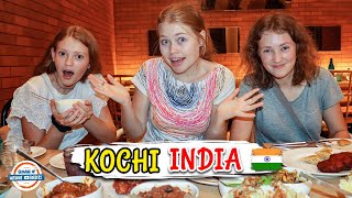 FALLING IN LOVE WITH INDIA 🇮🇳❤️ Delicious Food amp Luxury Hotel  Hyatt Kochi  197 Countries 3 Kids [upl. by Triplett]