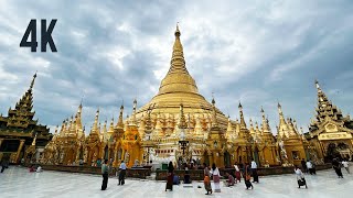 Shwedagon Pagoda 4K Ambience  Yangon Myanmar [upl. by Spracklen341]