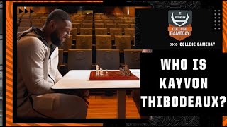 How the game of chess has influenced Kayvon Thibodeaux  College GameDay [upl. by Anelrahc]