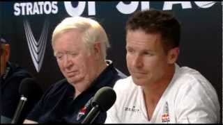 Red Bull Stratos Post Jump Press Conference with Felix Baumgartner [upl. by Cesaro483]