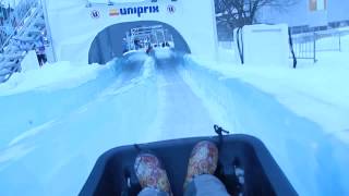 Glissade de Glace Quebec Winter Carnival 2014 [upl. by Eleinad]