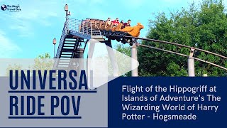 Flight of the Hippogriff Full Ride POV  Wizarding World of Harry Potter  Universal Orlando [upl. by Nerrol]