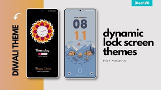 Dynamic Lock Screen Themes for Xiaomi HyperOS  Best HyperOS lock screen themes [upl. by Asilaj]