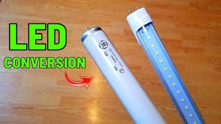 How To Easily Convert Fluorescent Lights to LED  Save Money on Energy Costs [upl. by Maia]