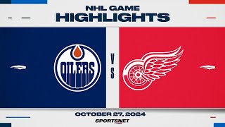 NHL Highlights  Oilers vs Red Wings  October 27 2024 [upl. by Nile]