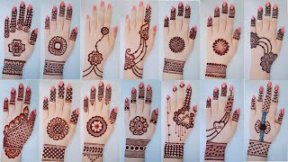 Top 50 mehndi designs karwachauth gol tikki amp tricks mehandi designs backhandArabic henna mehndi [upl. by Nilesoy]