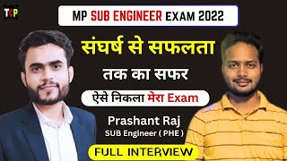 Mp Sub Engineer Topper Interview  prashant raj  Mp Sub Engineer Vacancy 2024 Mp Sub Engineer 2024 [upl. by Curley]