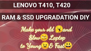 DIY RAM and SSD Upgrade Lenovo T410 Laptop  Change the RAM  HDD to SSD  change the Hard Disk [upl. by Artina695]