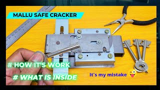 mauer key lock how its work what is inside mallu safe cracker [upl. by Emawk]