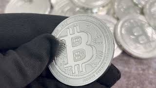 2022 1 oz Bitcoin Silver Coin 9999 Fine BU at Bullion Exchanges [upl. by Eidas]