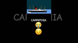 Carpathia 😭😔  carpathia titanicshero titanic animation [upl. by Viguerie629]