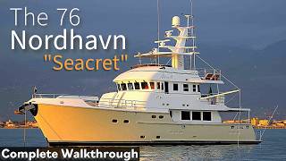 Inside quotSEACRETquot Nordhavn 76 A Dream Yacht Walkthrough [upl. by Annoj]