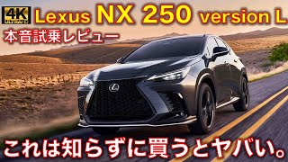 レクサス NX250 試乗レビュー！これは知らないで買うとヤバい。 [upl. by Nur159]