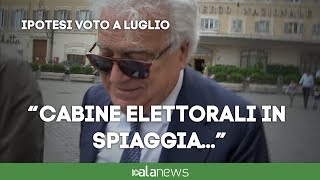 Verdini quotVoto a luglio Auguri Altro che cabine elettoralisulla spiaggiaquot [upl. by Arenahs523]