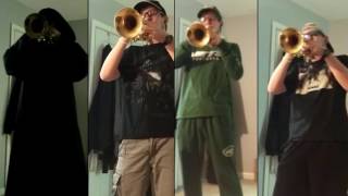 War  Hypnotic Brass Ensemble Trumpet Cover hunger games version [upl. by Rairb]