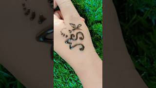 Latest M S latter mehndi design 😍beautiful mehndi designs short shortviral [upl. by Rellek132]