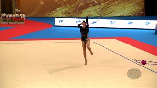 PAZHAVA Salome GEO  2018 Rhythmic Worlds Sofia BUL  Qualifications Hoop [upl. by Richma435]