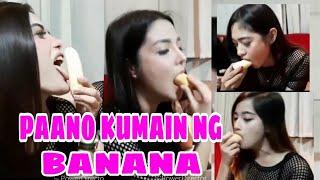 BANANA challenge  paano kumain ng saging quot GUMMY BAES quot tiktok cuties 2019 [upl. by Greenwald]